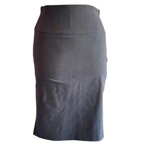 Womens Skirt Size Medium Gray Pencil Professional Office Siren Pin Up Retro Vibe